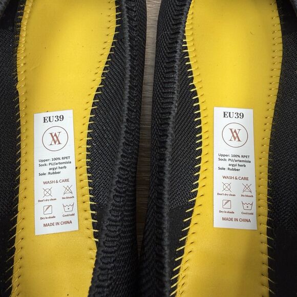 Vivaia Pointed-Toe Ballet Flats Aria 5° SIZE EU 39 | US 8 Black Cream Comfort - Picture 10 of 13